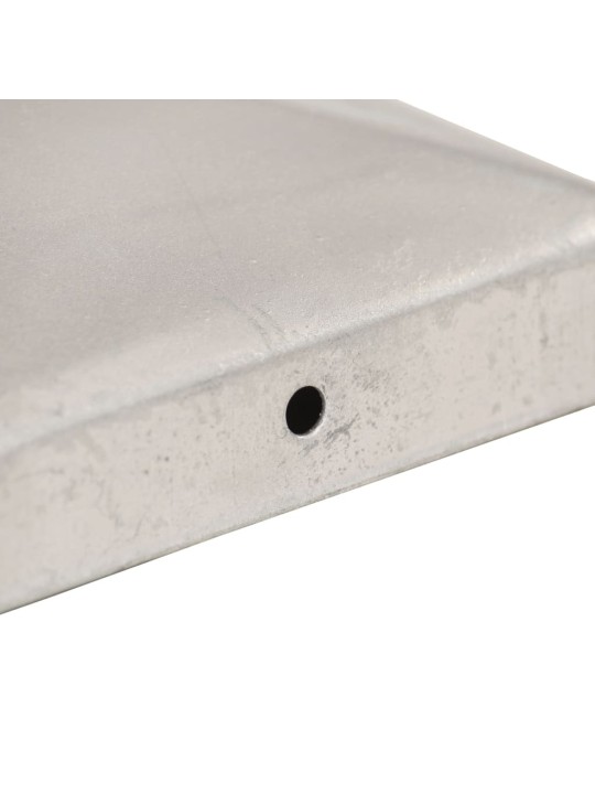 Pyramidin muotoinen aitatolpan kärki 6 kpl metalli 81x81 mm