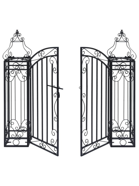 Koristeellinen puutarhaportti takorauta 122x20,5x100 cm