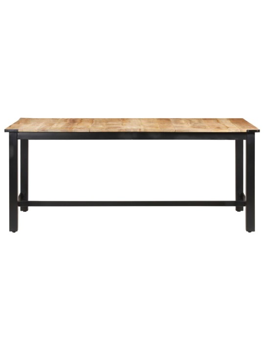 Ruokapöytä 180x90x76 cm täysi karkea mangopuu