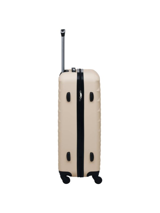 Kovapintainen matkalaukku kulta ABS