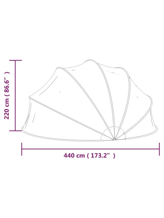 Uima-altaan kupoli 440x220 cm