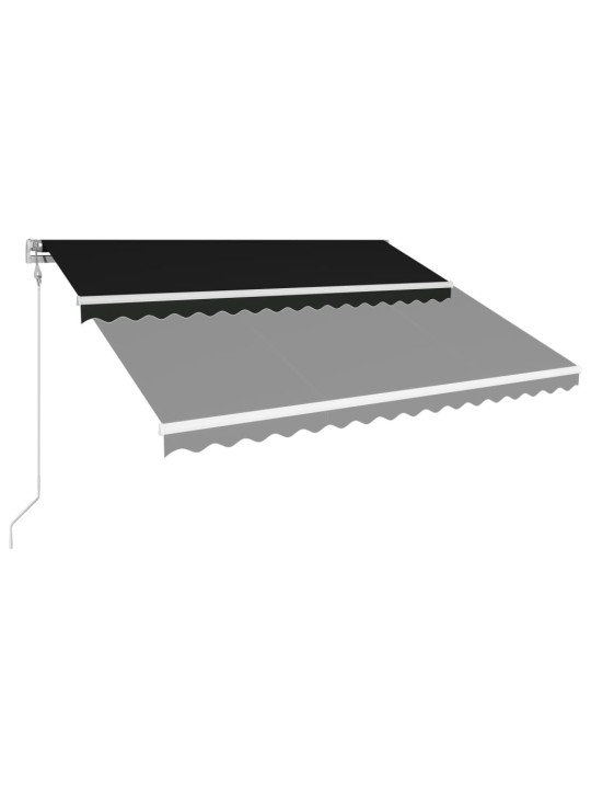 Automaattisesti sisäänkelattava markiisi 400x300 cm antrasiitti