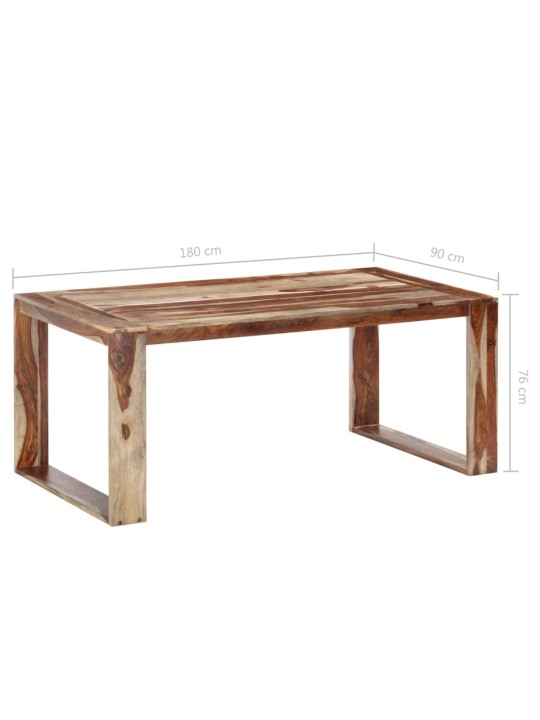 Ruokapöytä 180x90x76 cm massiivipuu
