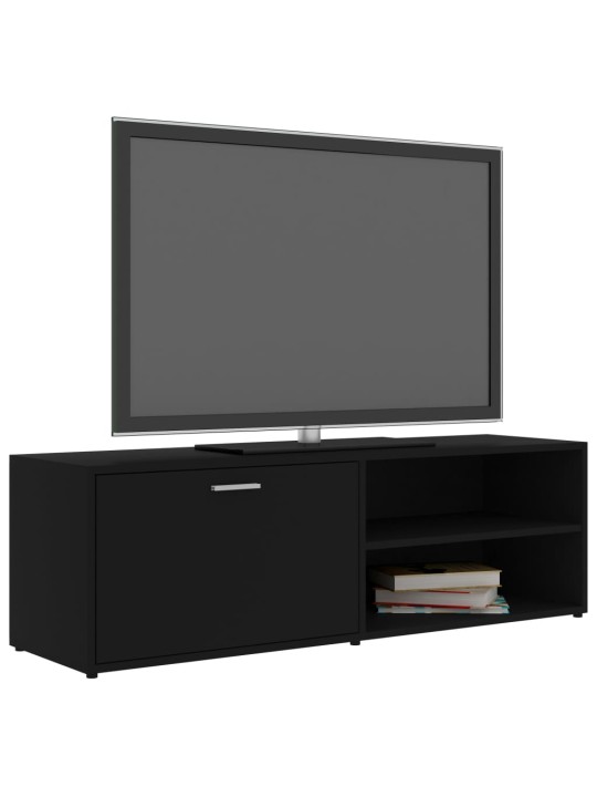 TV-taso musta 120x34x37 cm lastulevy