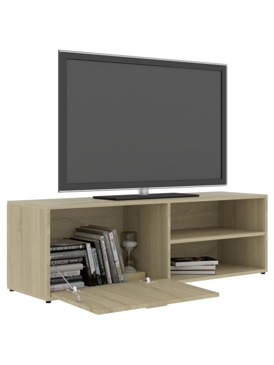 TV-taso Sonoma-tammi 120x34x37 cm lastulevy