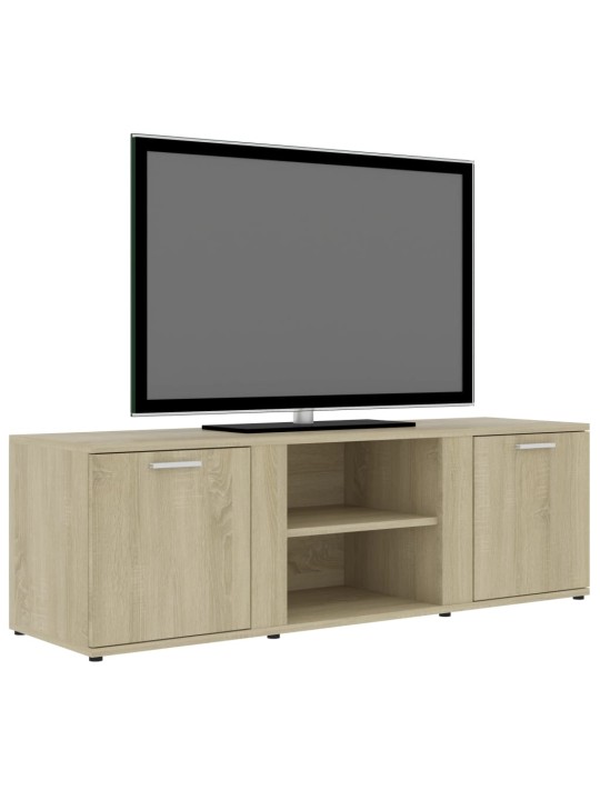 TV-taso Sonoma-tammi 120x34x37 cm lastulevy