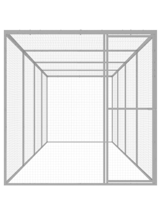 Kissahäkki 6x1,5x1,5 m galvanoitu teräs