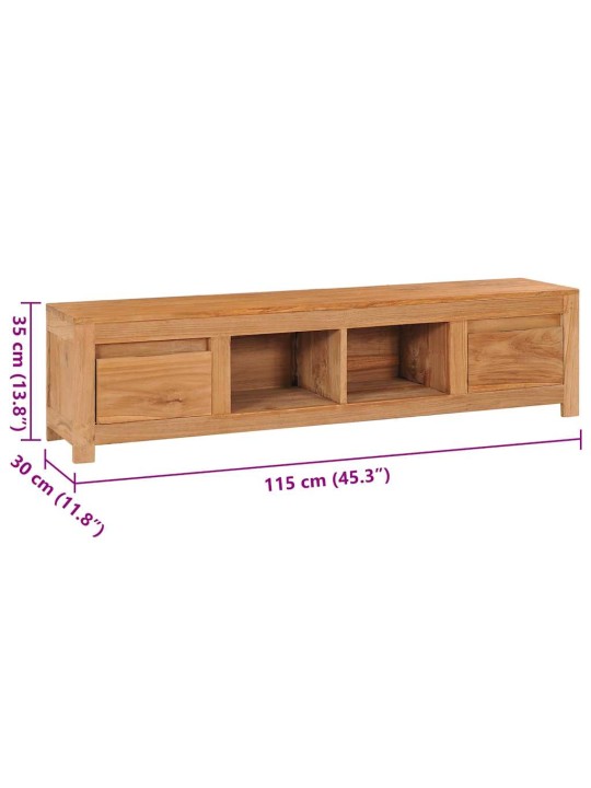 Tv-taso 115x30x35 cm täysi tiikki