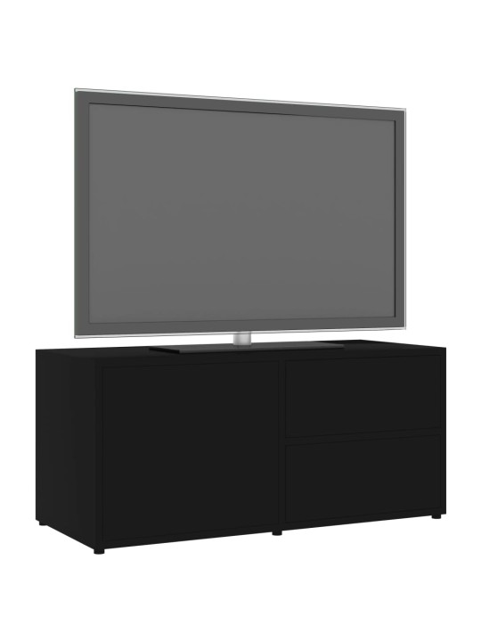 TV-taso musta 80x34x36 cm lastulevy