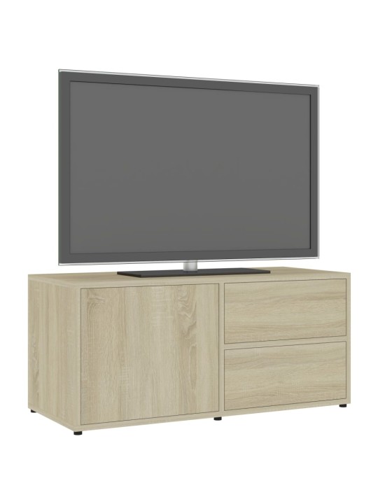 TV-taso Sonoma-tammi 80x34x36 cm lastulevy