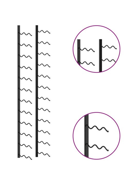 Seinäkiinnitteinen viinipulloteline 24 pullolle musta rauta