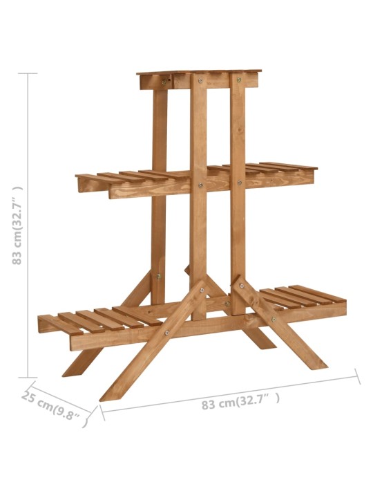 Kukkateline 83x25x83 cm kuusi