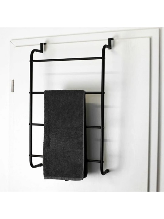 Bathroom Solutions Pyyheteline oveen ripustettava metalli musta