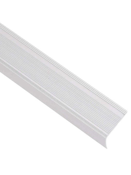Portaikon suojukset l-muotoiset 15 kpl alumiini 90 cm hopea