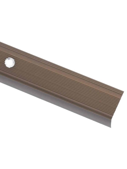 Portaikon suojukset L-muotoiset 15 kpl alumiini 100 cm ruskea