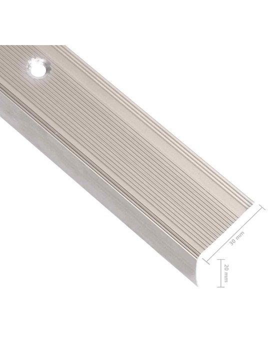 Portaikon suojukset L-muotoiset 15 kpl alumiini 100cm samppanja