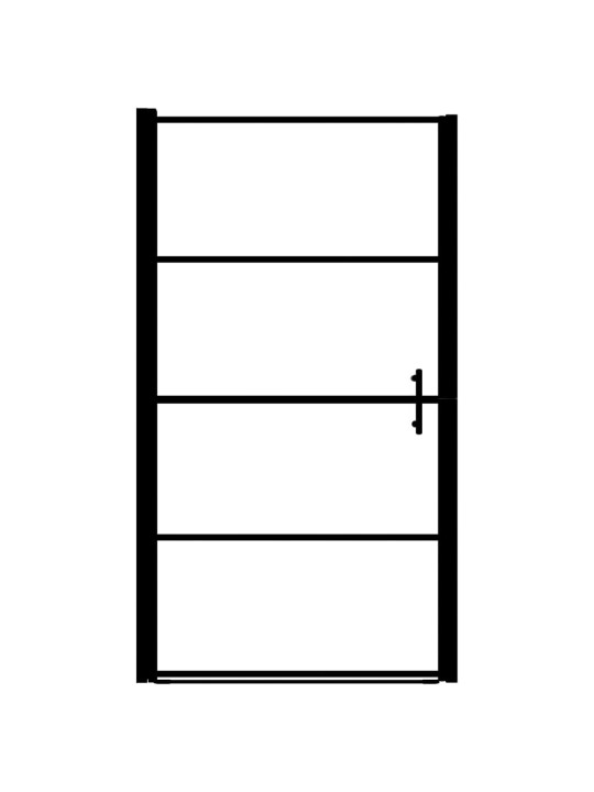 Suihkuovi karkaistu lasi 100x178 cm musta