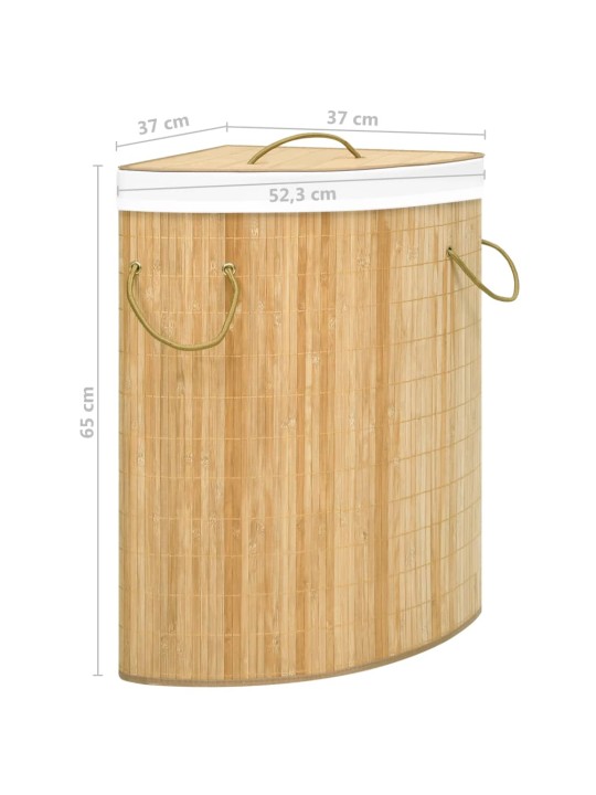 Bambu kulmapyykkikori 60 l