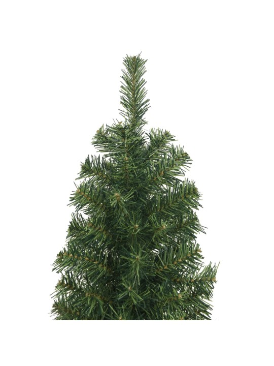 Kapea tekojoulukuusi jalustalla vihreä 240 cm pvc