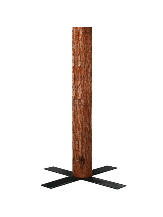 Kapea joulukuusi aidolla puulla ja kävyillä vihreä 180 cm PVC