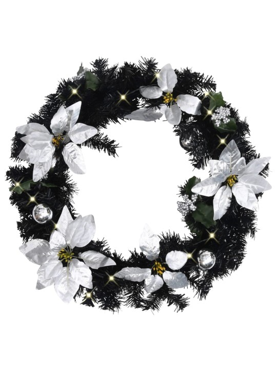 Jouluseppele led-valoilla musta 60 cm pvc