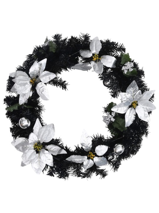 Jouluseppele led-valoilla musta 60 cm pvc