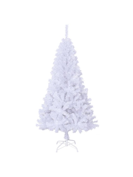 Tekojoulukuusi paksuilla oksilla valkoinen 150 cm PVC