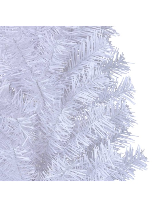 Tekojoulukuusi paksuilla oksilla valkoinen 150 cm PVC