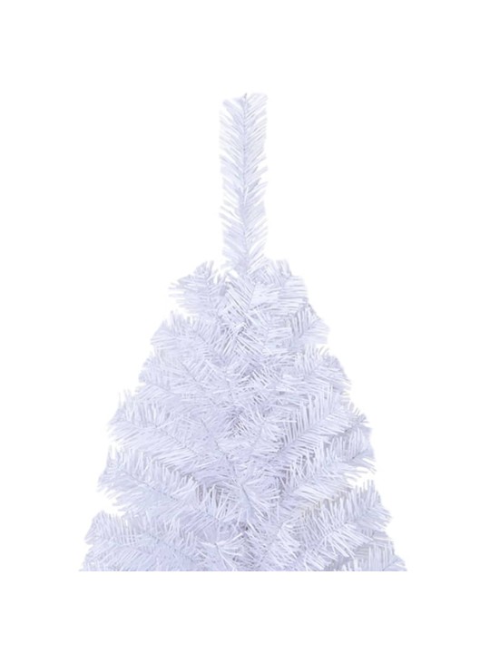 Tekojoulukuusi paksuilla oksilla valkoinen 180 cm PVC
