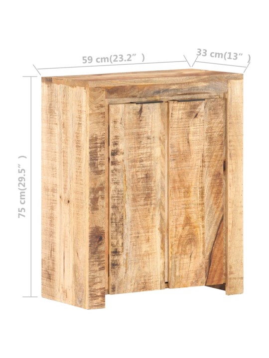 Senkki 59x33x75 cm karkea mangopuu