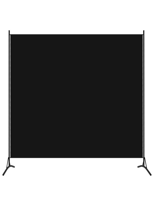1-paneelinen tilanjakaja musta 175x180 cm