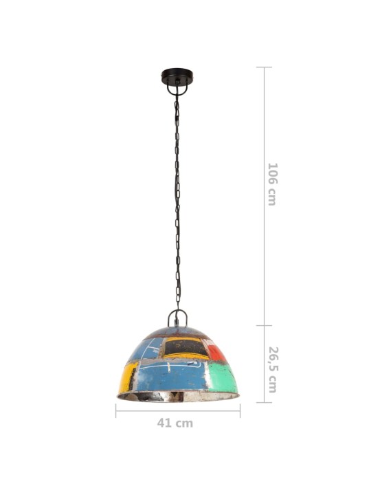 Teollistyylinen riippuvalaisin 25 w monivärinen pyöreä 41cm e27