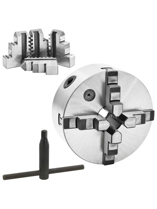 4-leukainen itsestään keskittävä sorvi-istukka 160 mm teräs