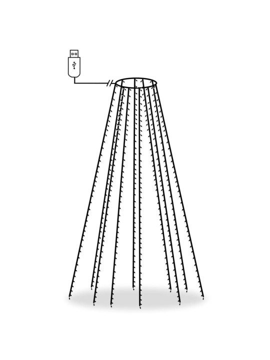 Joulukuusen valoverkko 400 LEDiä 400 cm