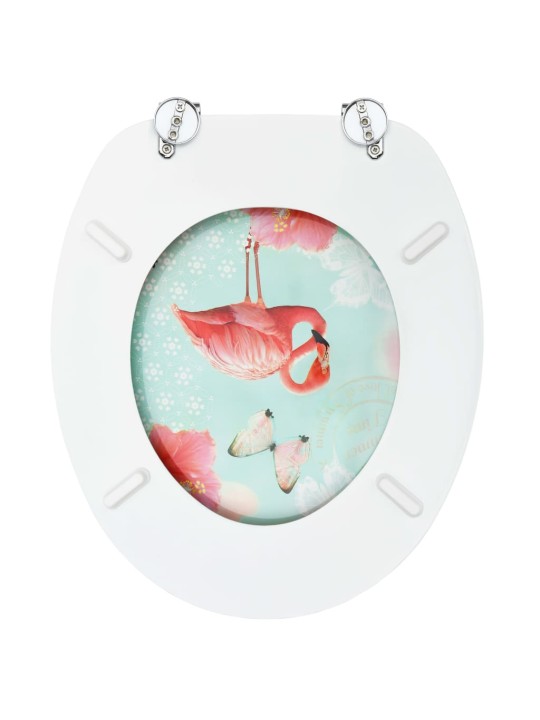 WC-istuin kannella MDF flamingokuosi