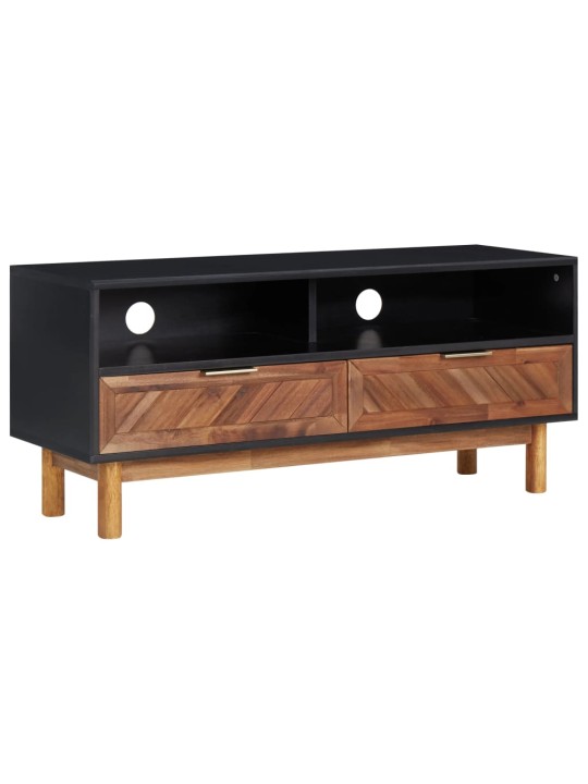 Tv-taso 100x35x45 cm täysi akaasiapuu ja mdf