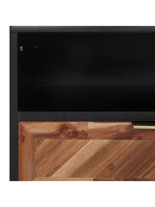 Tv-taso 100x35x45 cm täysi akaasiapuu ja mdf