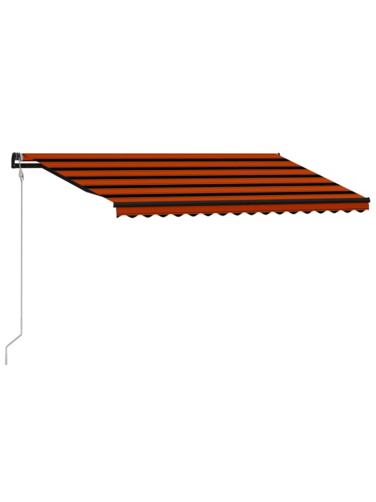 Sisäänkelattava markiisi tuulisensori/LED 400x300 cm orans/rusk