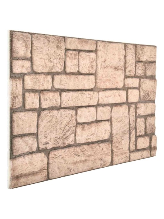 3d-seinäpaneelit beige tiilikuvio 10 kpl eps