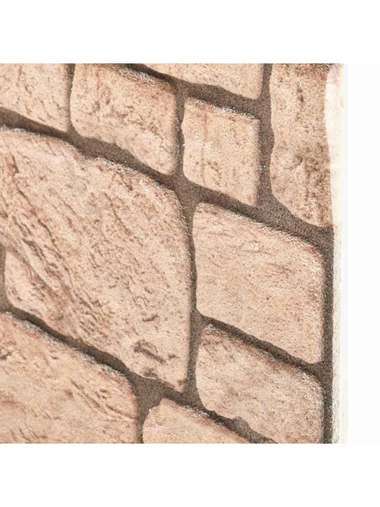3d-seinäpaneelit beige tiilikuvio 10 kpl eps