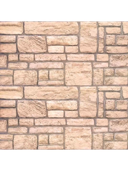 3d-seinäpaneelit beige tiilikuvio 10 kpl eps