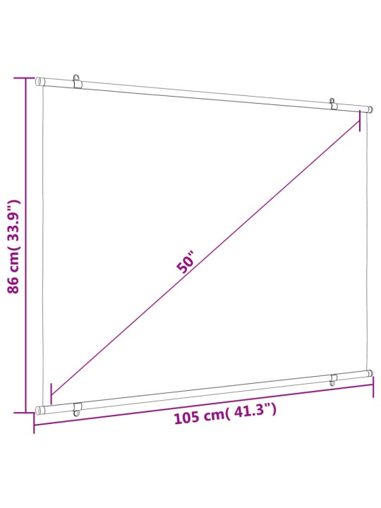 Valkokangas 50" 4:3