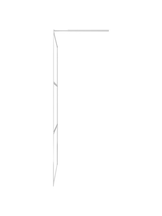 Walk-in suihkun seinäke puoliksi huurrutettu esg-lasi 115x195cm