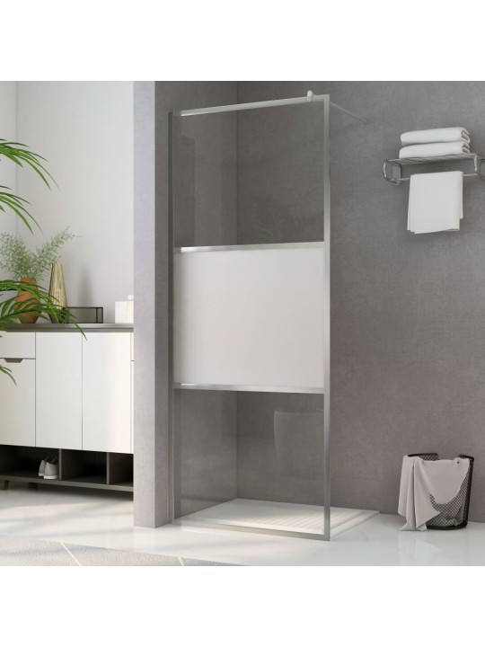 Walk-in suihkun seinäke puoliksi huurrutettu esg-lasi 115x195cm