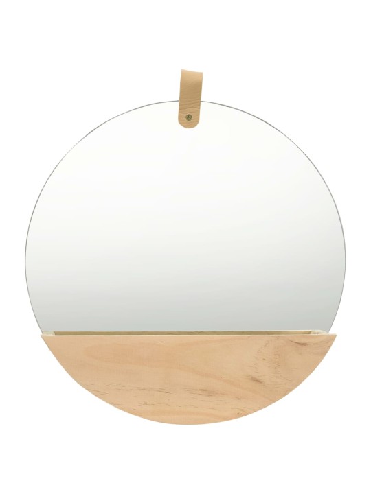 Seinäpeili täysi mänty 35 cm