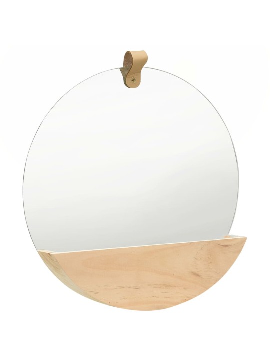Seinäpeili täysi mänty 35 cm