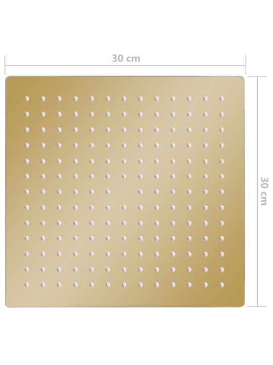 Sade suihkupää ruostumaton teräs 30x0 cm neliö kulta