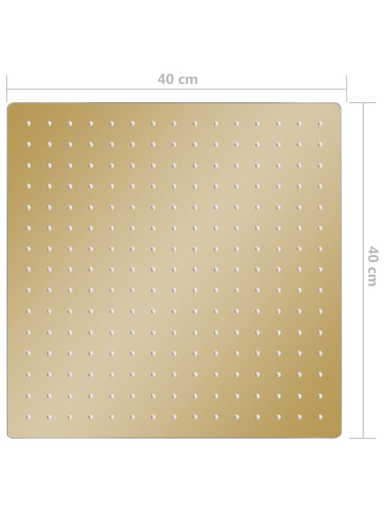 Sade suihkupää ruostumaton teräs 40x40 cm neliö kulta