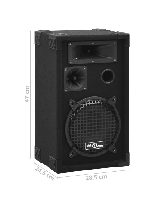 Passiiviset Hi-Fi-lavakaiuttimet 2 kpl 800 W musta