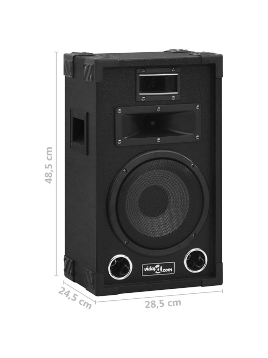 Passiiviset Hi-Fi-lavakaiuttimet 2 kpl 800 W musta